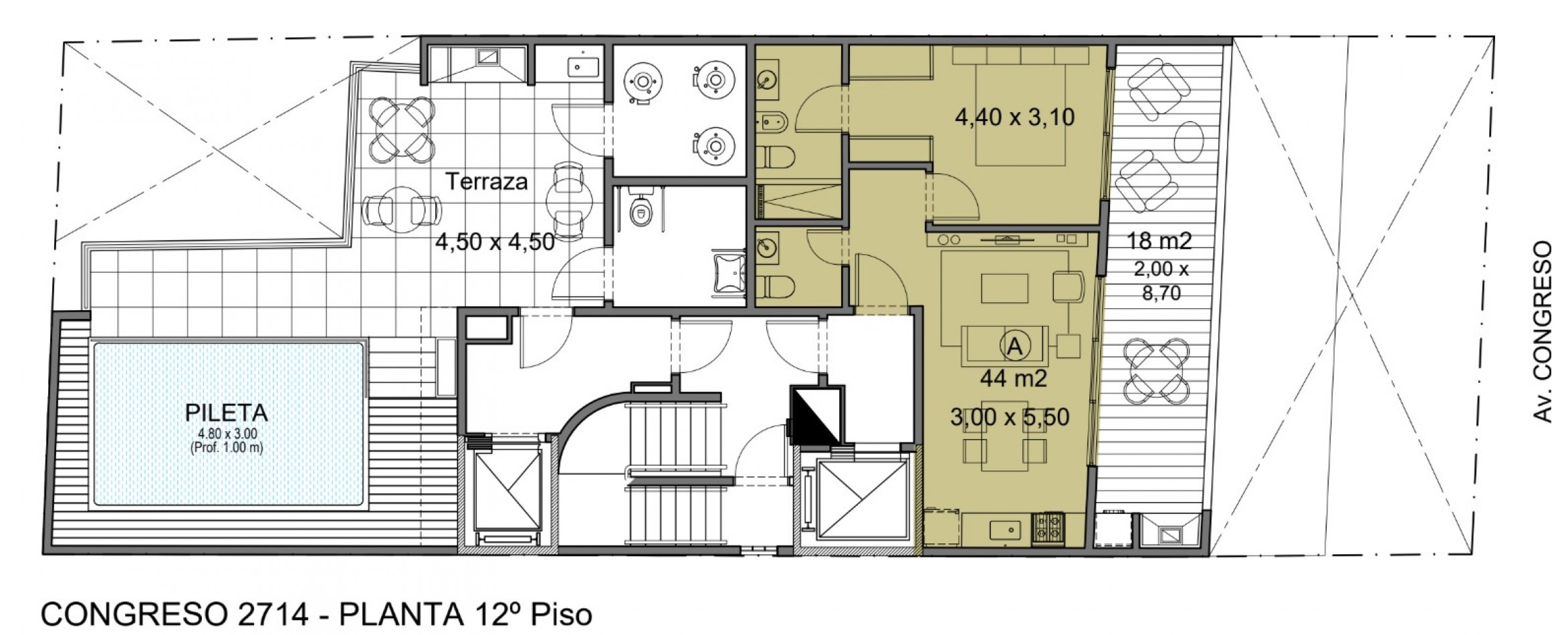 ultimo piso unico dpto en pozo- entrega Octubre 2027