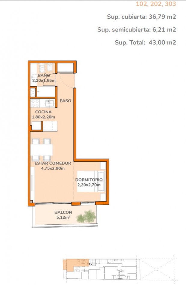 PALERMO- Lanzamiento en pozo- Departamento dos amb