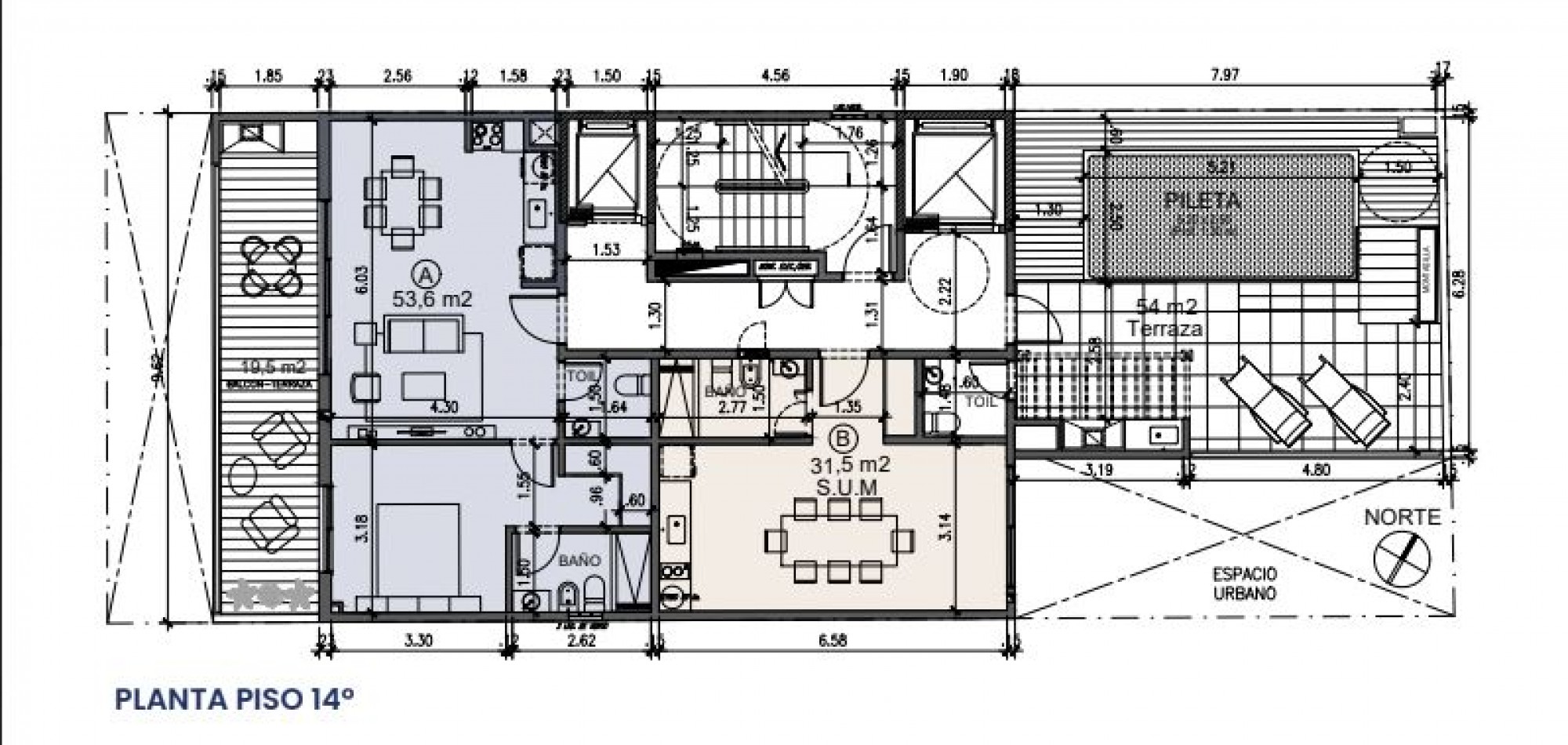 Departamento 2 ambientes en venta en Nuñez piso 1° D
