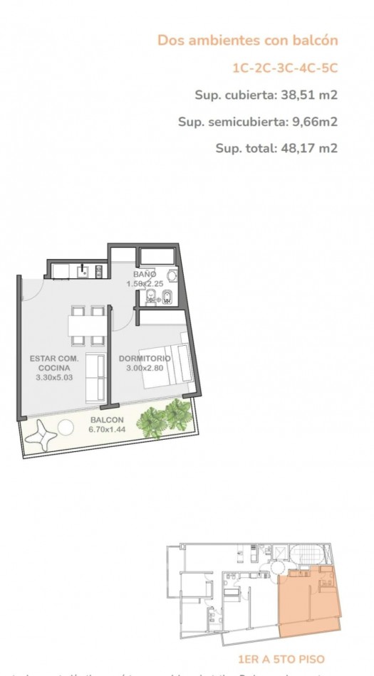 VILLA URQUIZA- Departamento de dos ambientes- Entrega Julio 2026